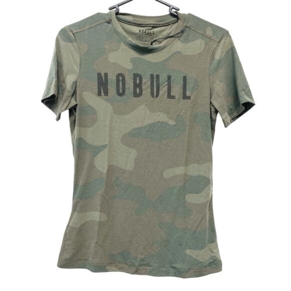 NoBull Women's Army‎ Green Camo Stretch Daily Athletic Cross Fit Gym Shirt XS - Picture 3 of 6